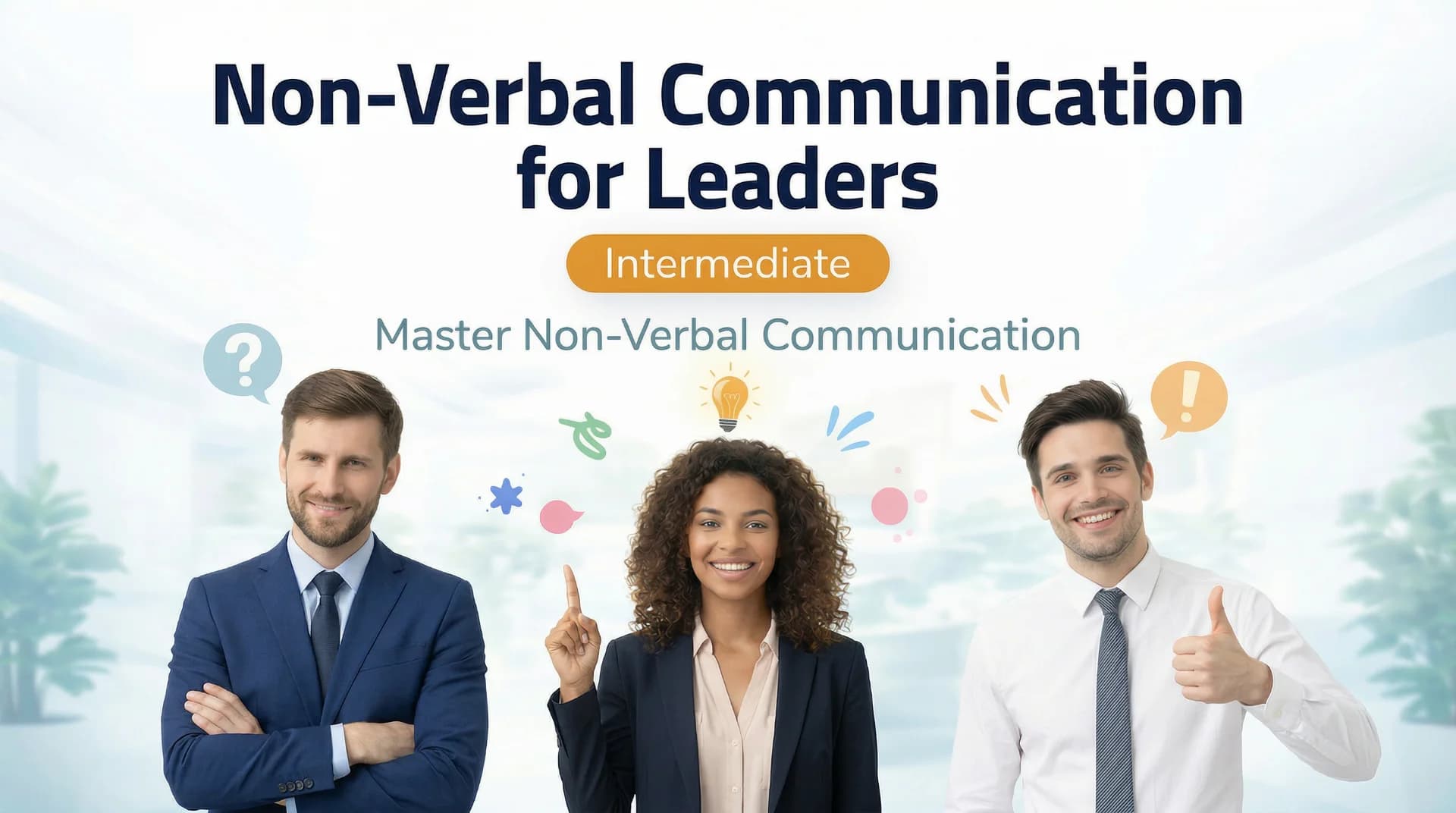 Non-Verbal Communication for Leaders — body language and NLP course at BodyLytics